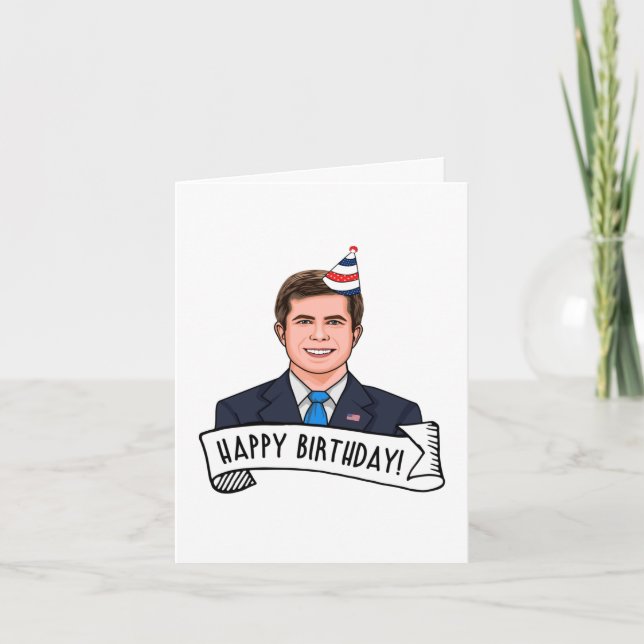 Carte Joyeux Anniversaire de la part du Maire PB (Devant)
