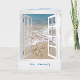 Carte Joyeux Anniversaire de la plage