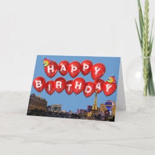 Carte JOYEUX ANNIVERSAIRE de Las Vegas Card