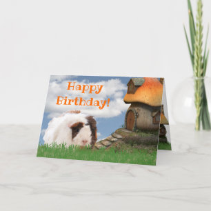 Carte Joyeux anniversaire de l'enfant Guinéen Cochon de 