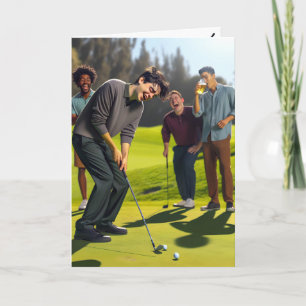Carte Joyeux Anniversaire De L'Équipe De Golf