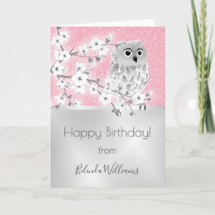 Carte Joyeux anniversaire de Pink Glitter