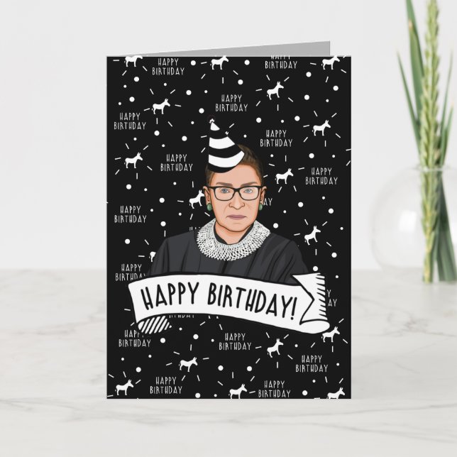 Carte Joyeux Anniversaire De Ruth Bader Ginsburg (Devant)