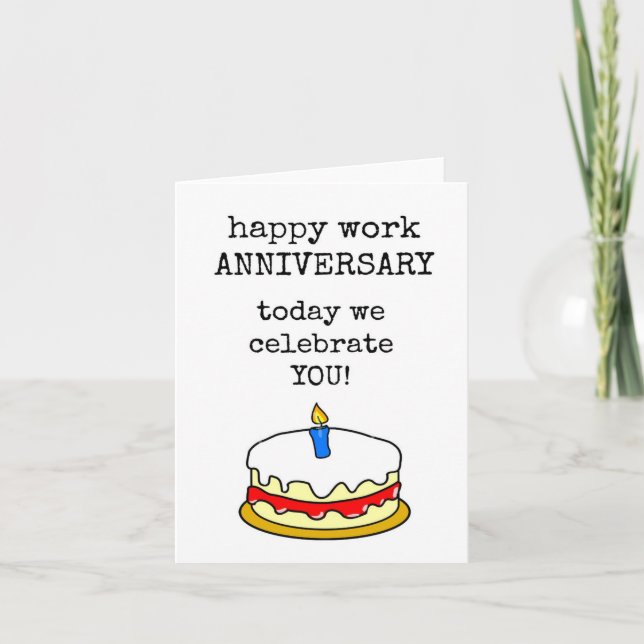 Carte Joyeux Anniversaire de Travail, Célébrez Vous, Gât (Devant)