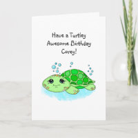 Joyeux Anniversaire de Turtle Pun personnalisé