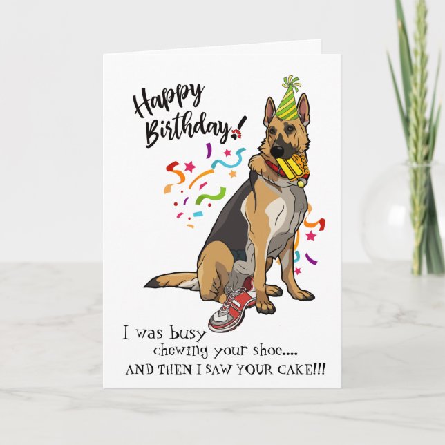 Carte Joyeux anniversaire de votre ami de chien de (Devant)