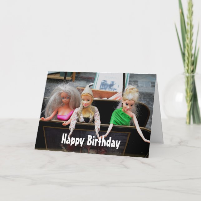 Carte Joyeux anniversaire des filles (Devant)