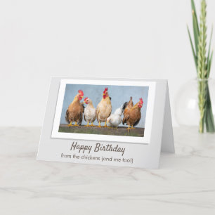 Carte Joyeux Anniversaire Des Poulets