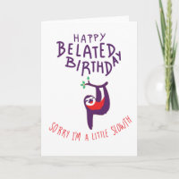 Joyeux Anniversaire, Désolé, je suis un peu lent