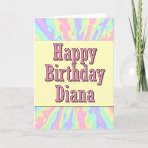 Carte Joyeux anniversaire Diana