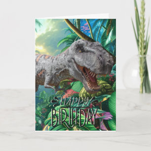 Carte Joyeux Anniversaire Dinosaur Grande T Rex Jurassic