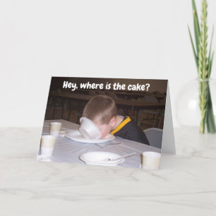 CARTE JOYEUX ANNIVERSAIRE DITES **MANGEZ DU GÂTEAU**