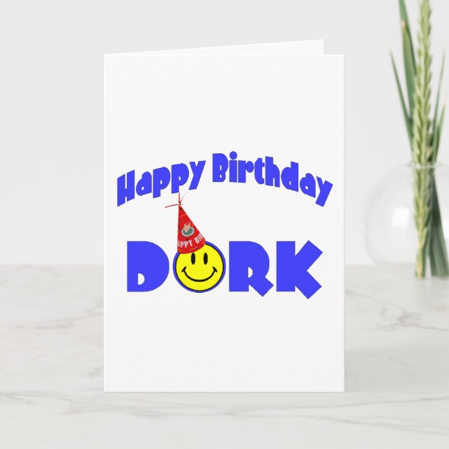Carte Joyeux Anniversaire Dork (Devant)