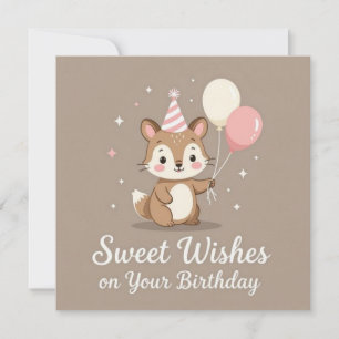 Carte Joyeux anniversaire, doux vœux pour votre annivers