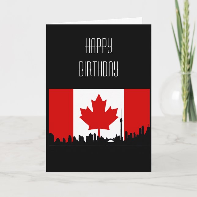 Carte Joyeux anniversaire du Canada (Devant)