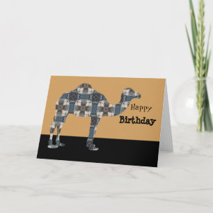 Carte Joyeux Anniversaire du chameau