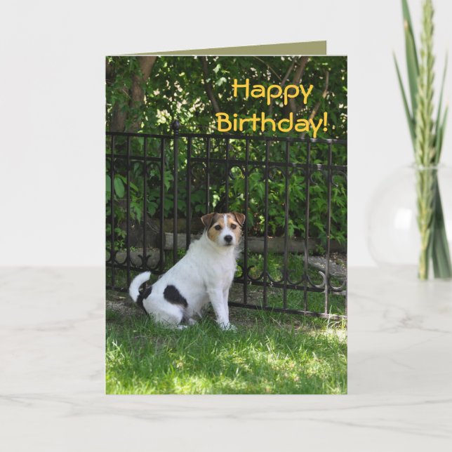 Carte Joyeux anniversaire du chien (Devant)