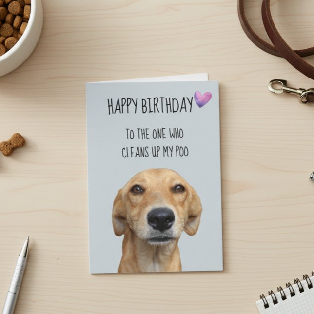 Carte Joyeux Anniversaire Du Chien Drôle Humour (Créateur téléchargé)