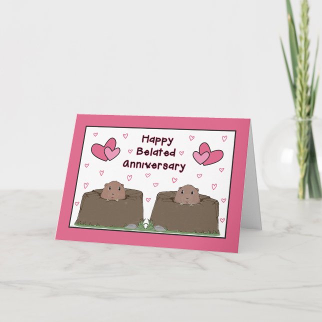 Carte Joyeux Anniversaire du Jour de la Marmotte (Devant)