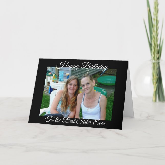 Carte Joyeux anniversaire du Meilleur Sister Ever Person (Devant)