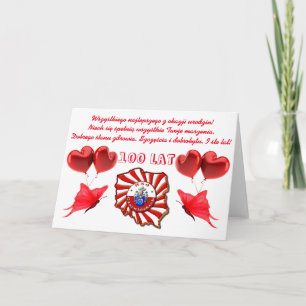 Carte Joyeux anniversaire en polonais