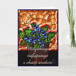 Carte Joyeux anniversaire en polonais