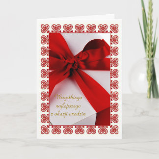 Carte Joyeux anniversaire en polonais