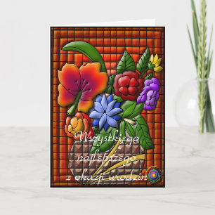 Carte Joyeux anniversaire en polonais