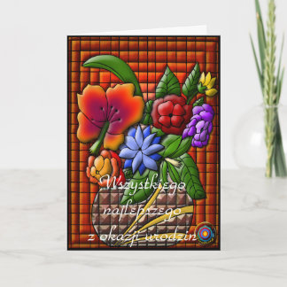 Carte Joyeux anniversaire en polonais