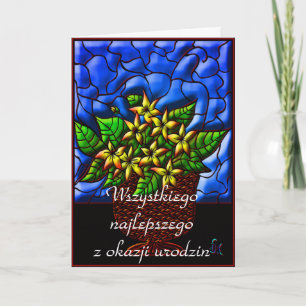 Carte Joyeux anniversaire en polonais