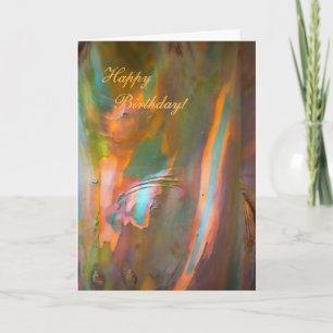 Carte Joyeux anniversaire - Eucalyptus de style impressi