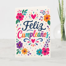 Joyeux Anniversaire Fête Florale Espagnole Anniver