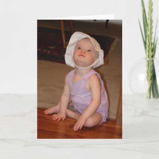 Carte Joyeux Anniversaire Fille d'un an (Devant)