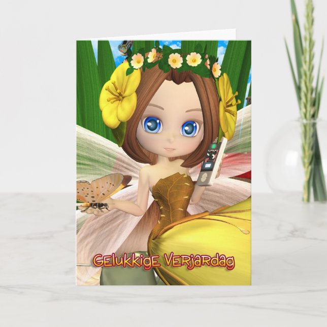 Carte Joyeux anniversaire - Flemish - Dutch Birthday (Devant)