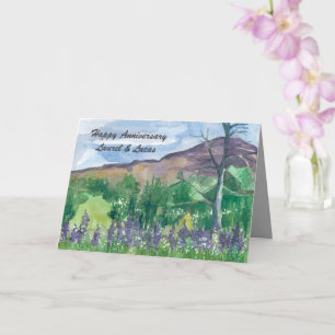 Carte Joyeux anniversaire Fleur sauvage Meadow Personnal