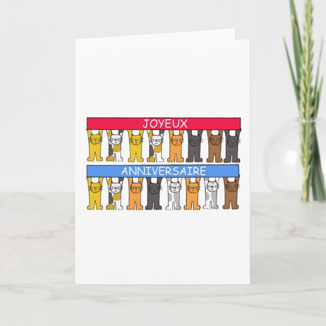Carte Joyeux Anniversaire Français Joyeux Anniversaire (Devant)