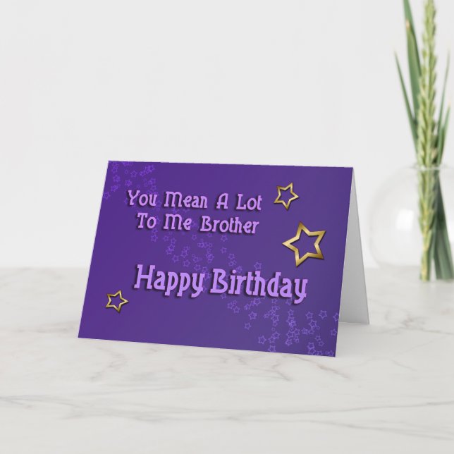 Carte Joyeux Anniversaire Frère (anniversaire) (Devant)