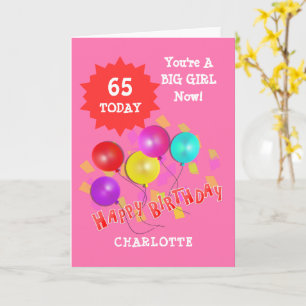 Carte Joyeux anniversaire Funny 65e jalon Personnalisé