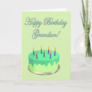 Carte Joyeux anniversaire Grand-fils anniversaire voeux 