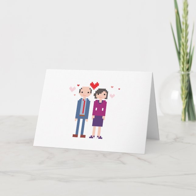 Carte Joyeux anniversaire grand-mère et grand-père ! (Devant)
