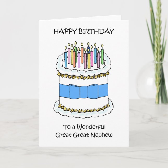 Carte Joyeux anniversaire Grand Nephew (Devant)
