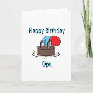 Carte Joyeux anniversaire Grand-père German Grandpa Birt