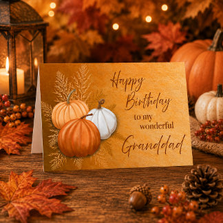 Carte Joyeux anniversaire grand-père merveilleux en auto