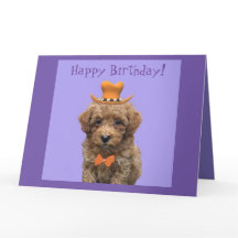 "Joyeux Anniversaire" grand Personnaliser Chien An