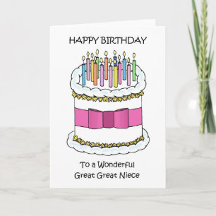Carte Joyeux anniversaire Grande Grande Nièce