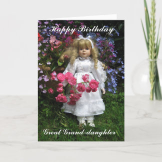 Carte Joyeux anniversaire Grande petite-fille