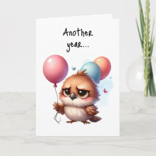 Carte Joyeux Anniversaire Grumpy Bird Une année de plus 