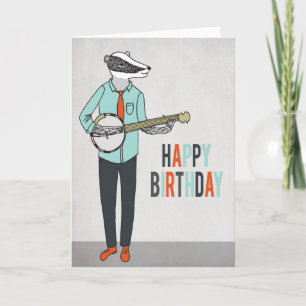 Carte Joyeux anniversaire - harcelez jouer la voiture de
