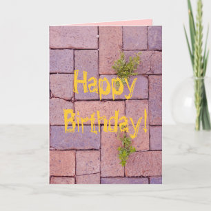 Carte Joyeux Anniversaire Humoristique Mauvaise Herbe En
