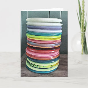 Carte Joyeux anniversaire   Humour de golf de disque